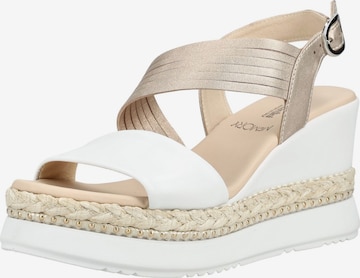 Sandales Nero Giardini en or : devant