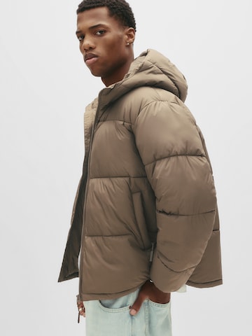 Pull&Bear Vinterjakke i brun