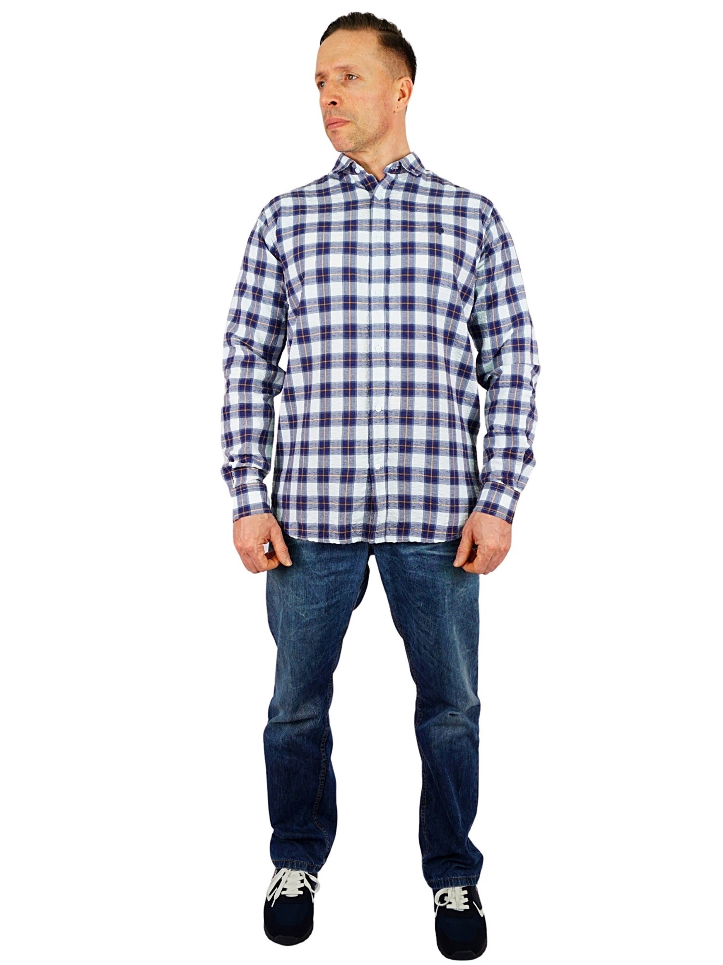 Fit confort Chemise U.S. POLO ASSN. en bleu