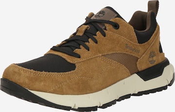 Baskets basses TIMBERLAND en vert : devant