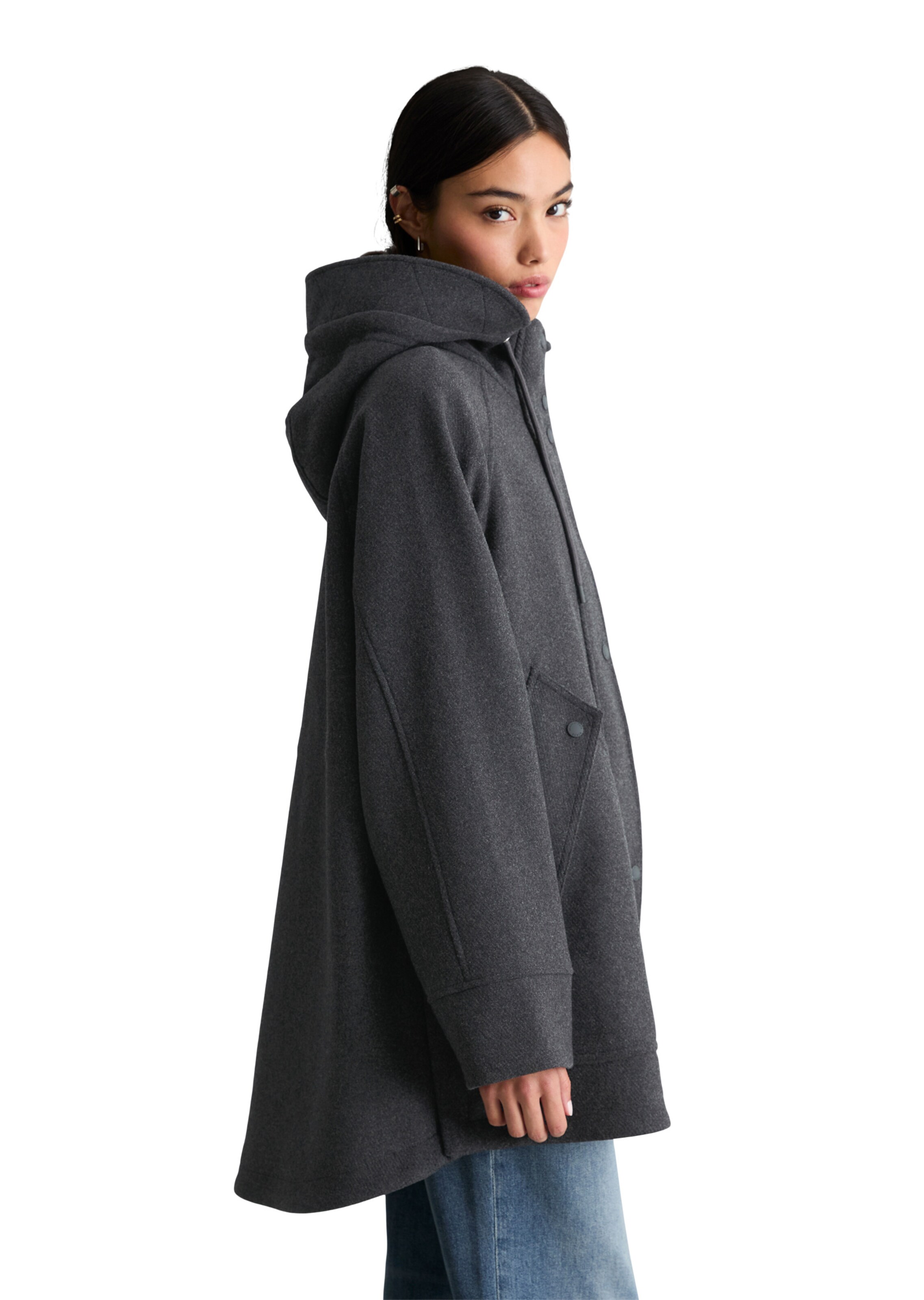 Marc O'Polo DENIM Tussenparka in Grijs: zijkant