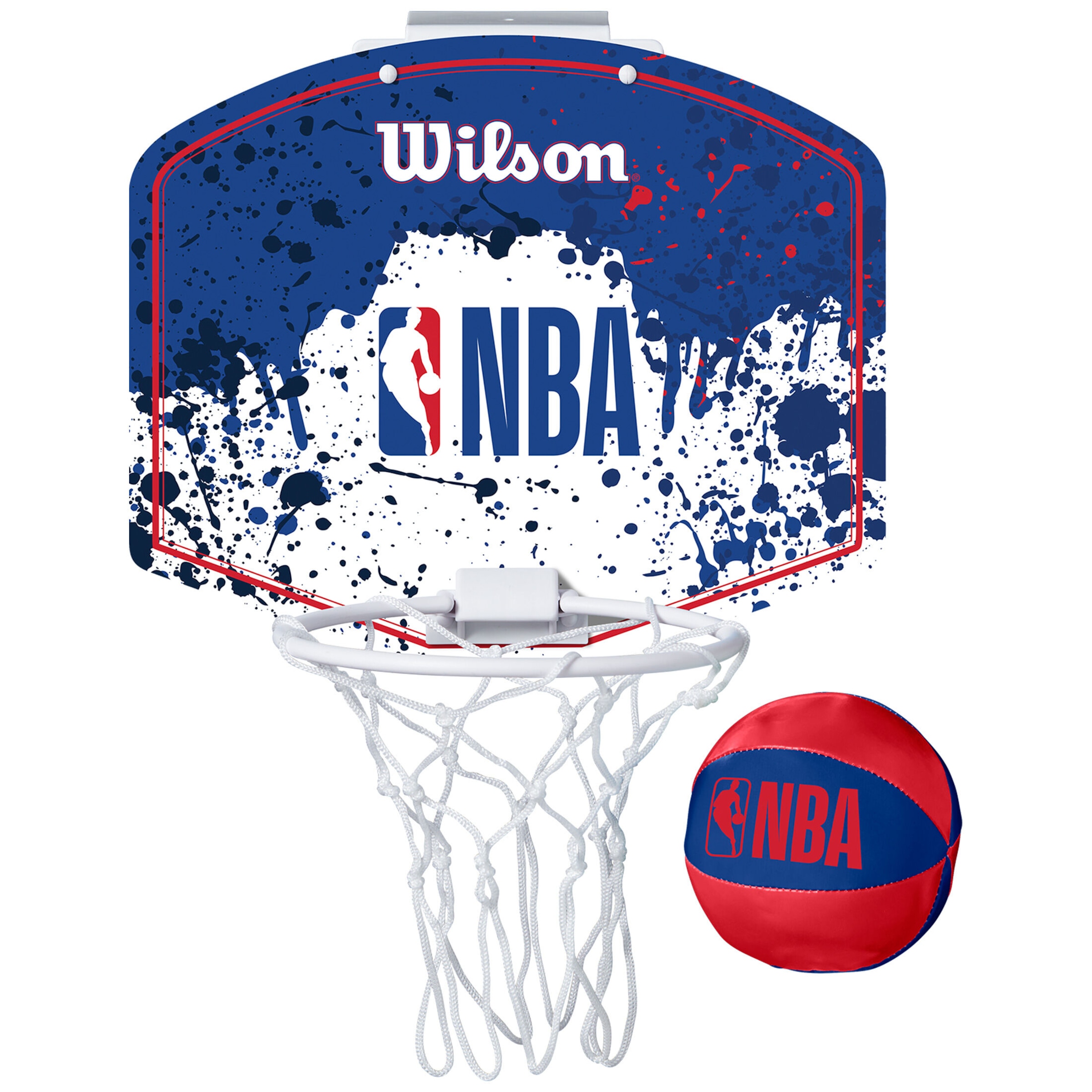 WILSON Set 'NBA Mini Hoop' in Blau: Vorderseite