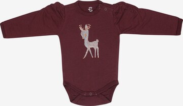 Bruuns Bazaar Kids - Macacão/Body 'Luna Sofia' em vermelho: frente