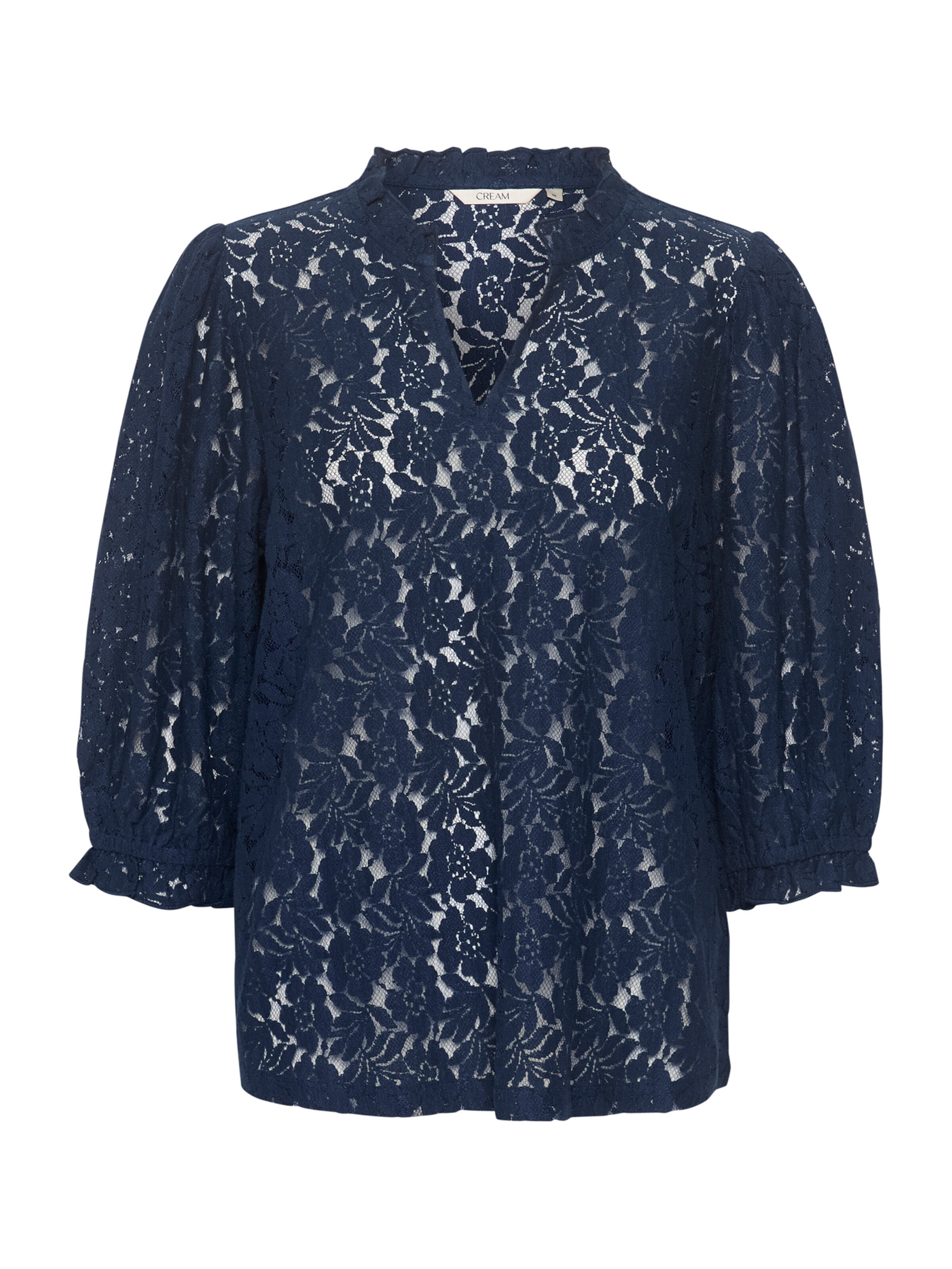 Cream Blúzka 'Kaspis' - Modrá: predná strana