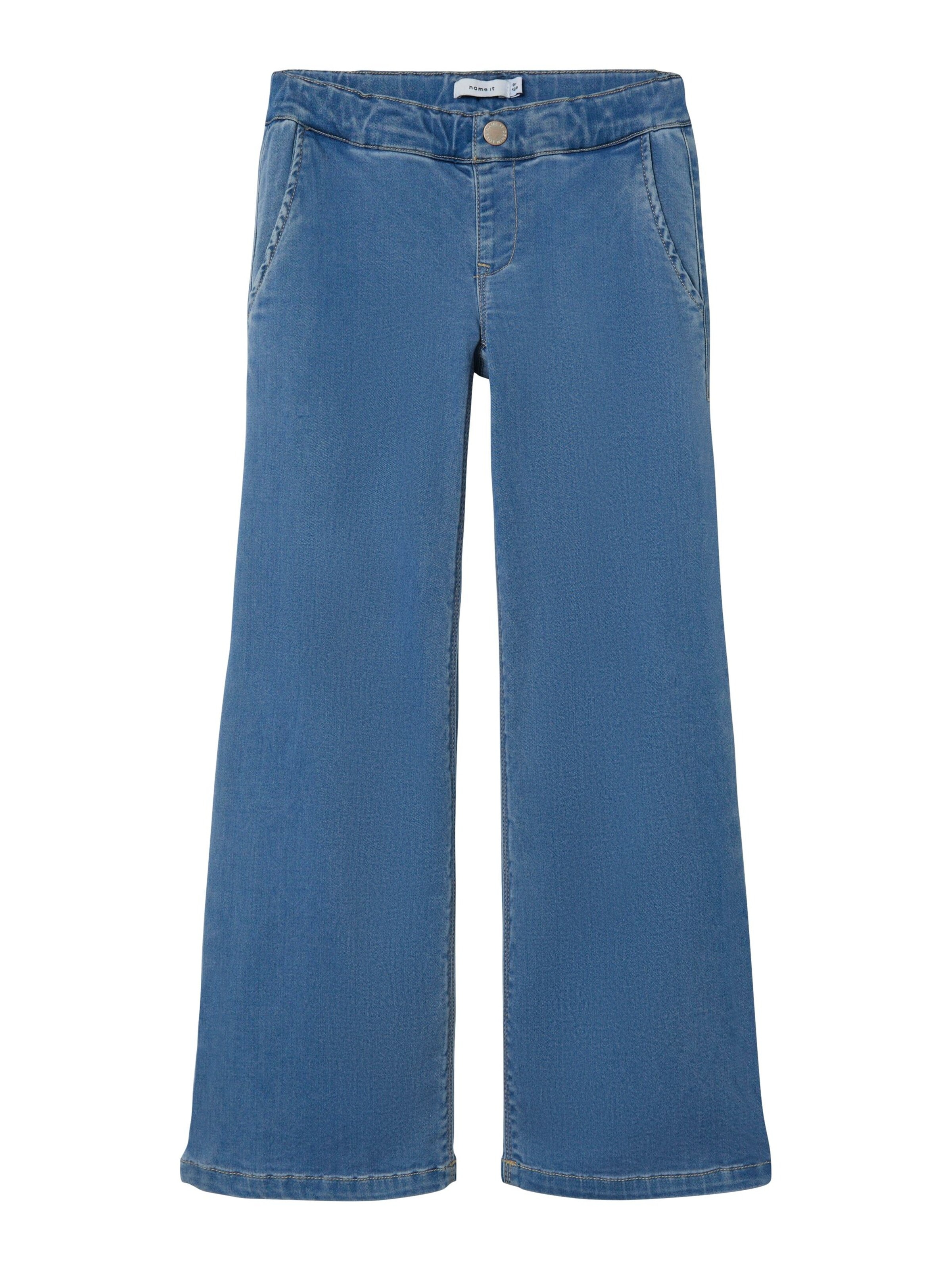 NAME IT Wide leg Jeans 'Wide Leg Jeanshose NKFSALLI WIDE JEANS 8293' in Blue: front