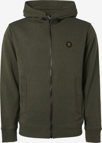 No Excess Zip-Up Hoodie in Green: front