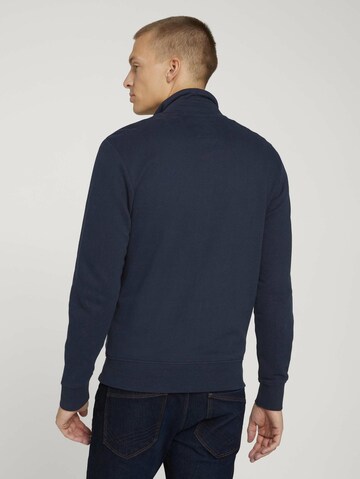 TOM TAILOR Sweatjacke in Blau