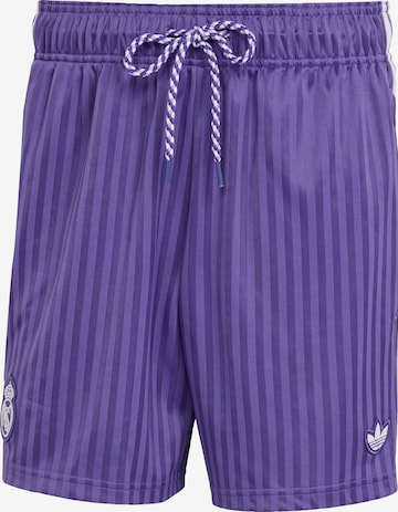 ADIDAS ORIGINALS - Loosefit Pantalón deportivo 'Real Madrid' en lila: frente
