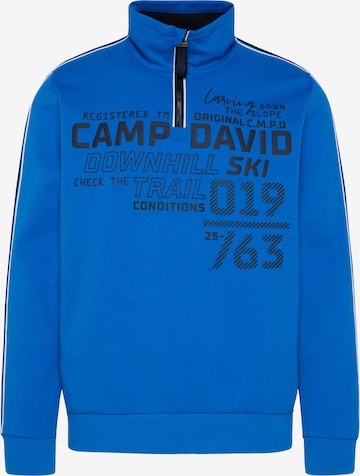 Felpa di CAMP DAVID in blu: frontale