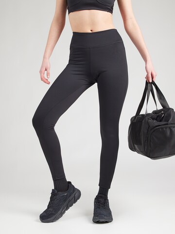 Reebok Skinny Sporthose 'LUX' in Schwarz: Vorderseite