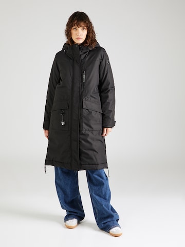 Ragwear Функционално палто 'REFUTURA' в черно: отпред
