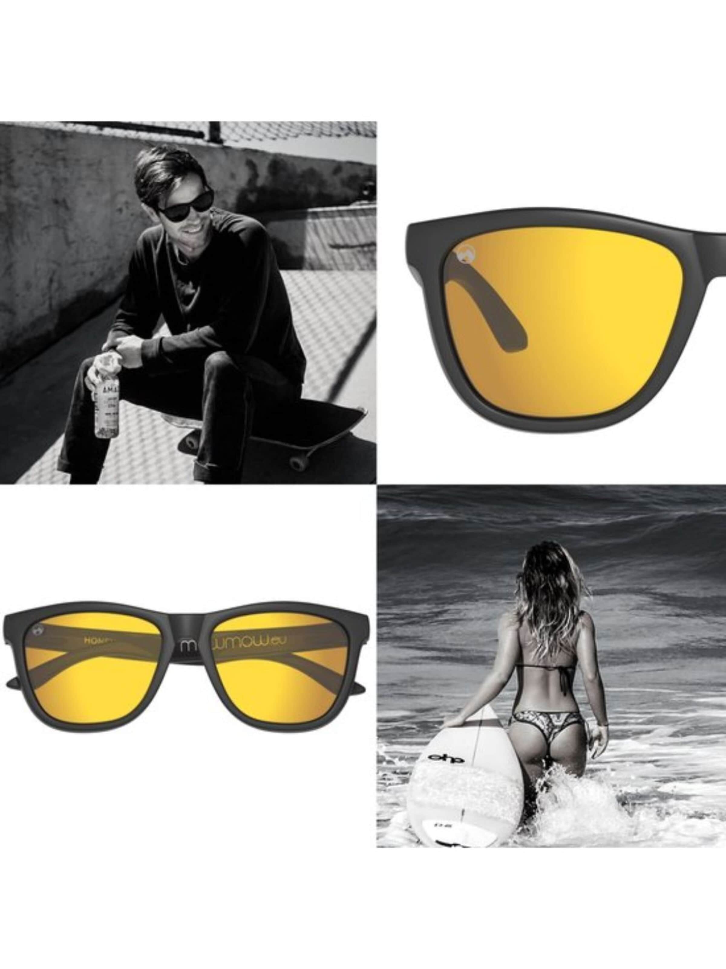 Mowmow - Gafas de sol deportivas 'MowMow Opal LIMITED Sunglasses - Polarized - Men - Women' en oro