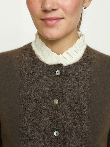 Gilet ' SRCamilla ' Soft Rebels en marron : devant