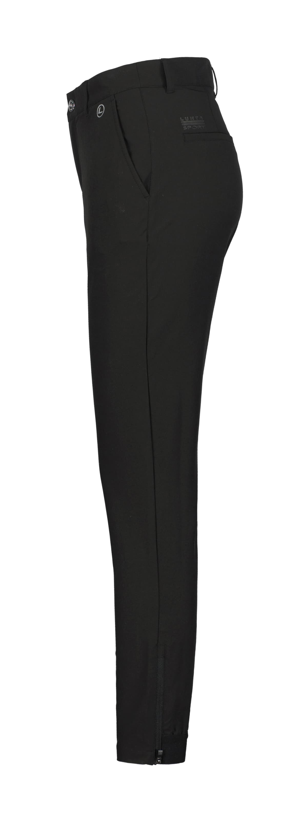 melns LUHTA Piegulošs Āra bikses 'Halklahti'