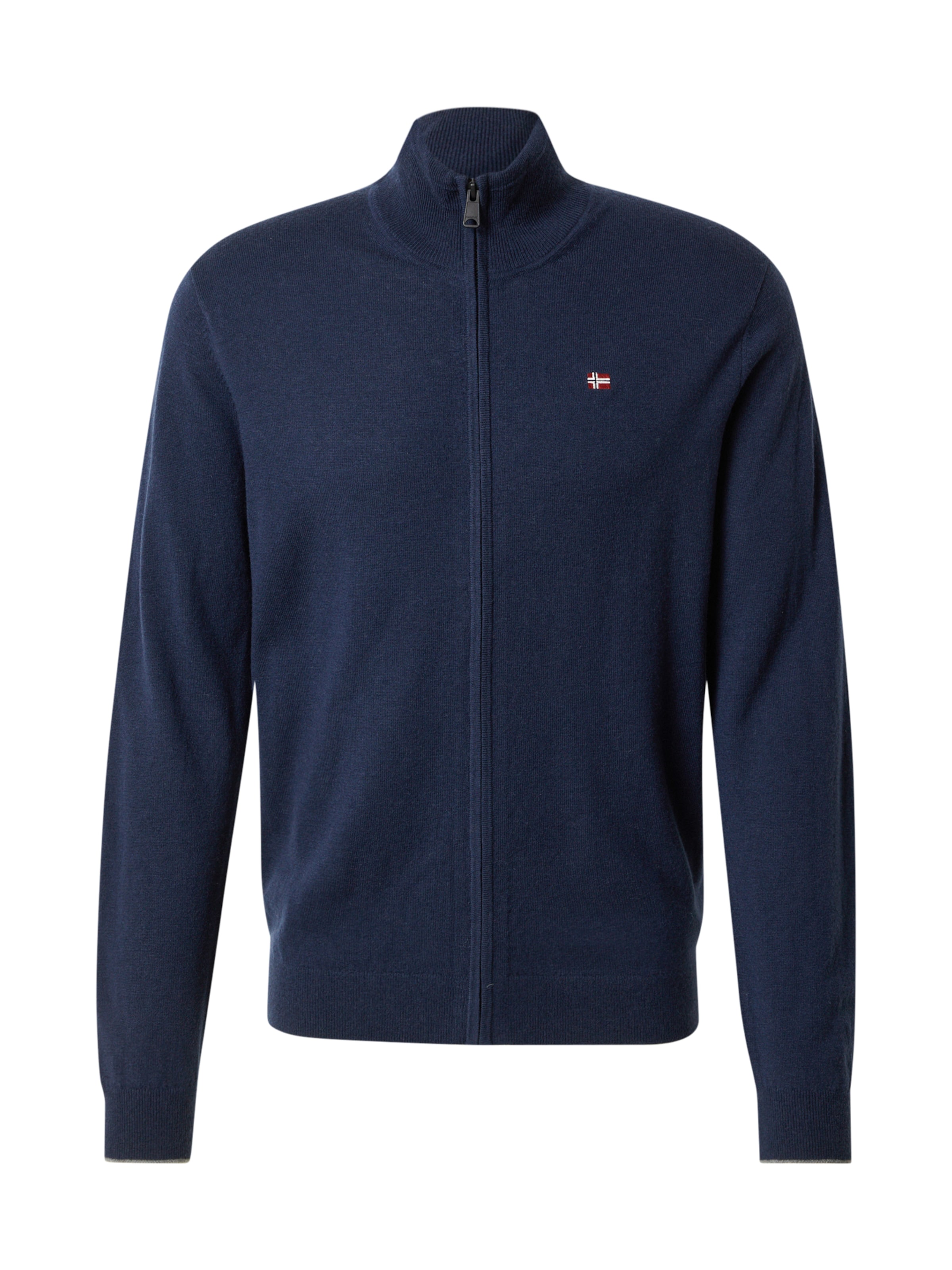 NAPAPIJRI Вязаная кофта 'DAMAVAND' в Синий: спереди