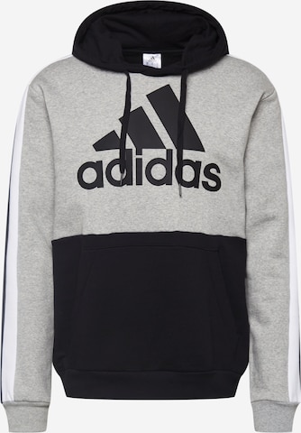 ADIDAS SPORTSWEAR Sweatshirt 'Essentials Colorblock Fleece' in Schwarz: predná strana