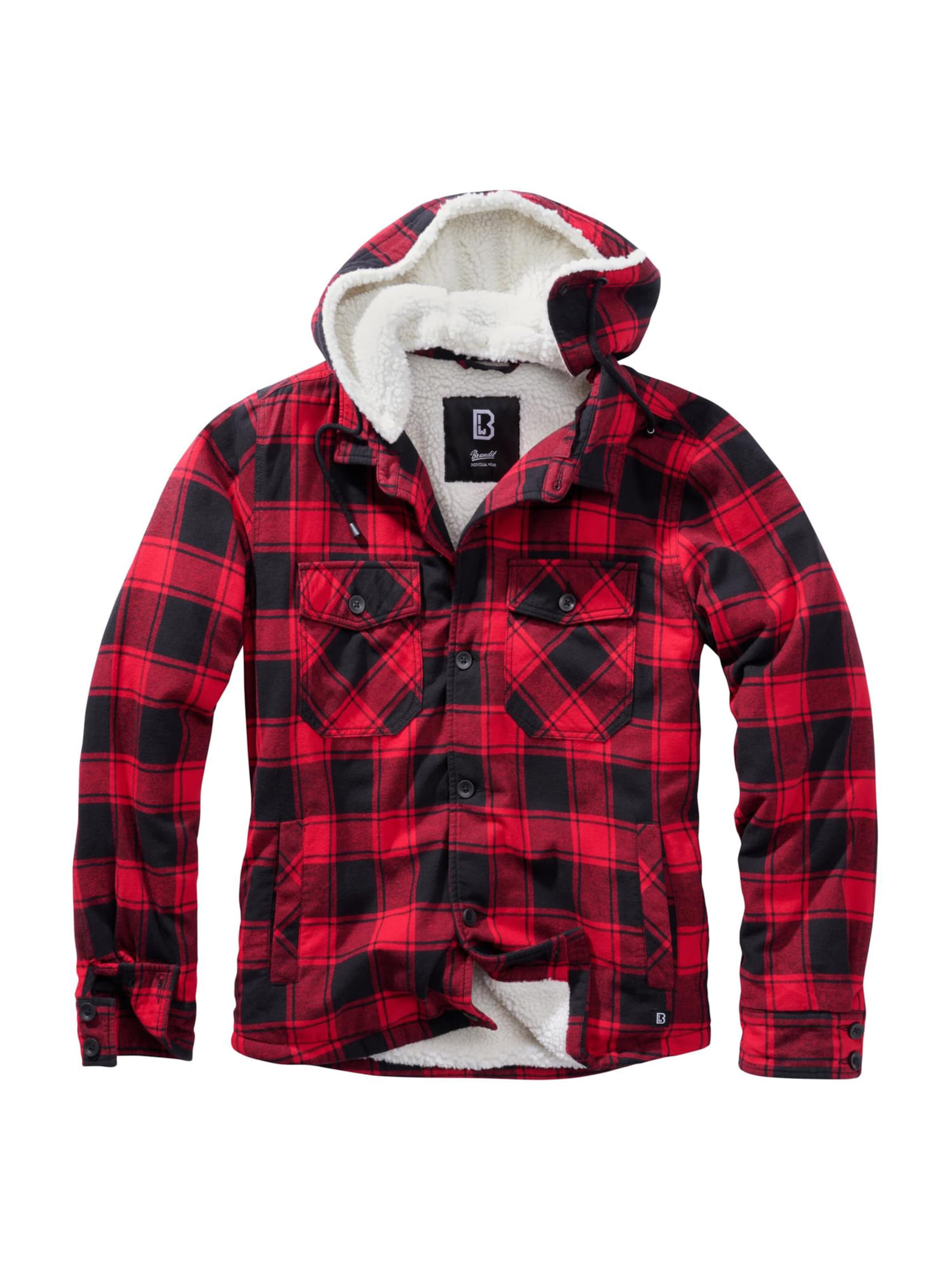 Brandit Between-season jacket in Red: front