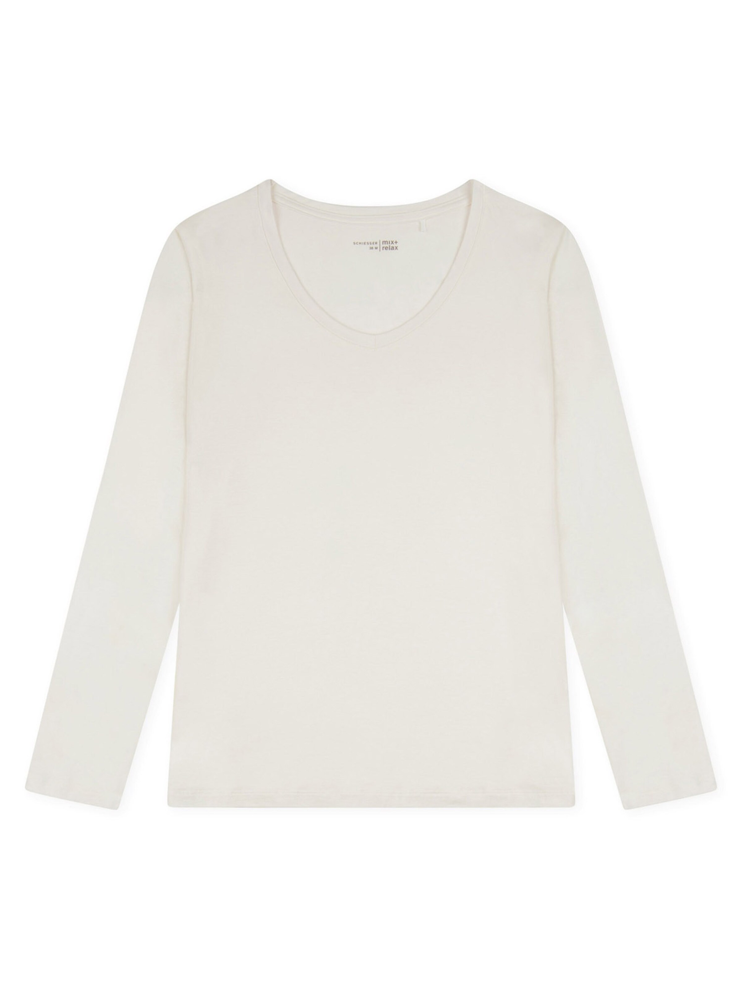 SCHIESSER Sleepshirt ' Mix & Relax ' in Weiß: Vorderseite