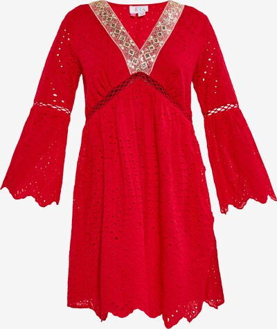 IZIA Sommerkleid in gold / rot, Produktansicht