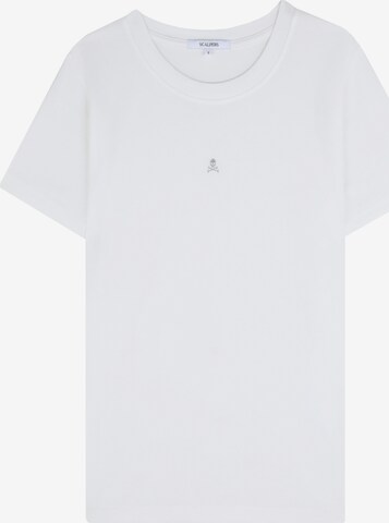 T-shirt Scalpers en blanc : devant