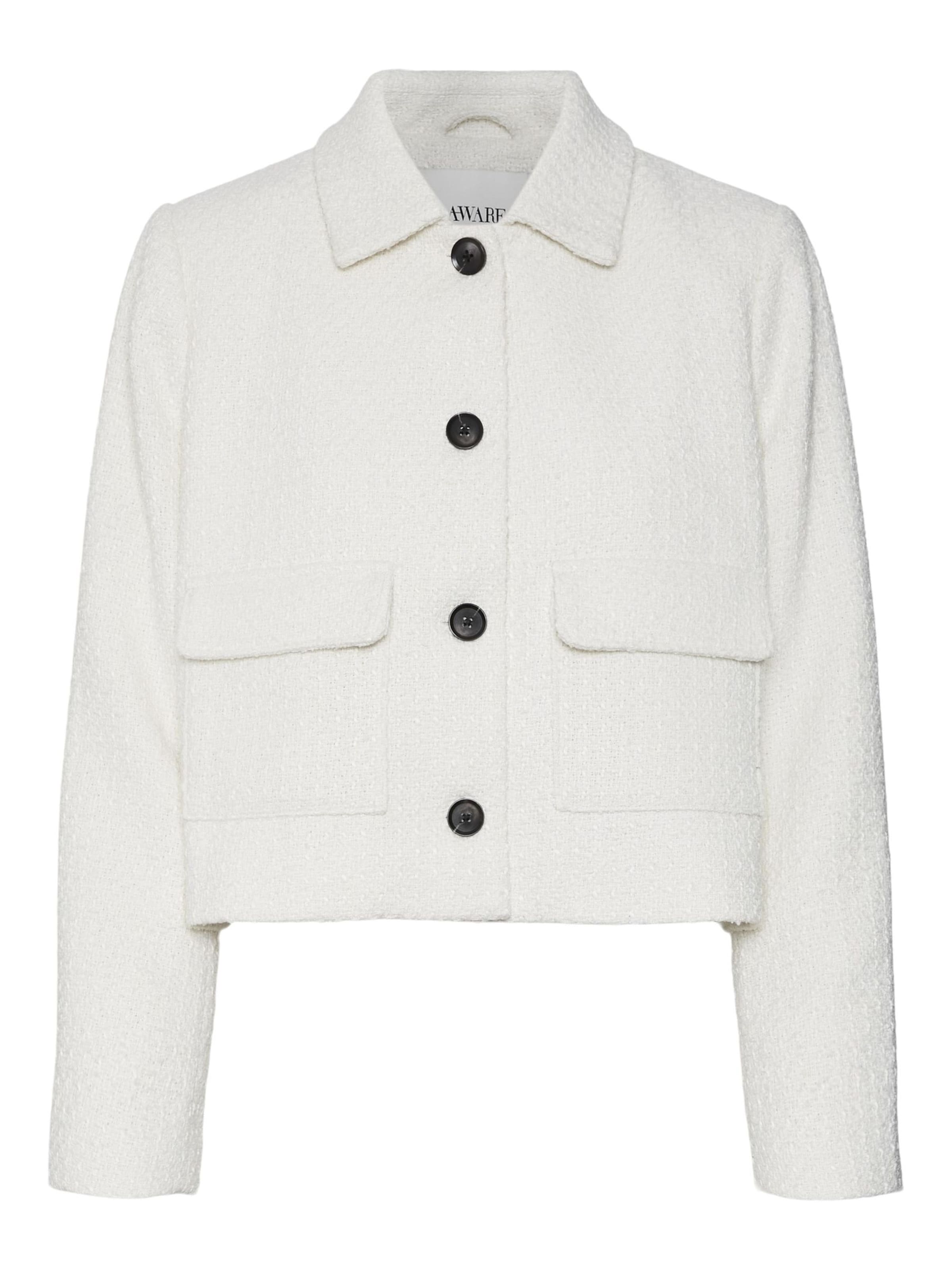 Geacă de primăvară-toamnă 'AWNaoko' de la Aware pe alb: față