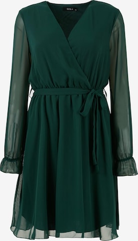 LELA Shirt Dress in Green: front