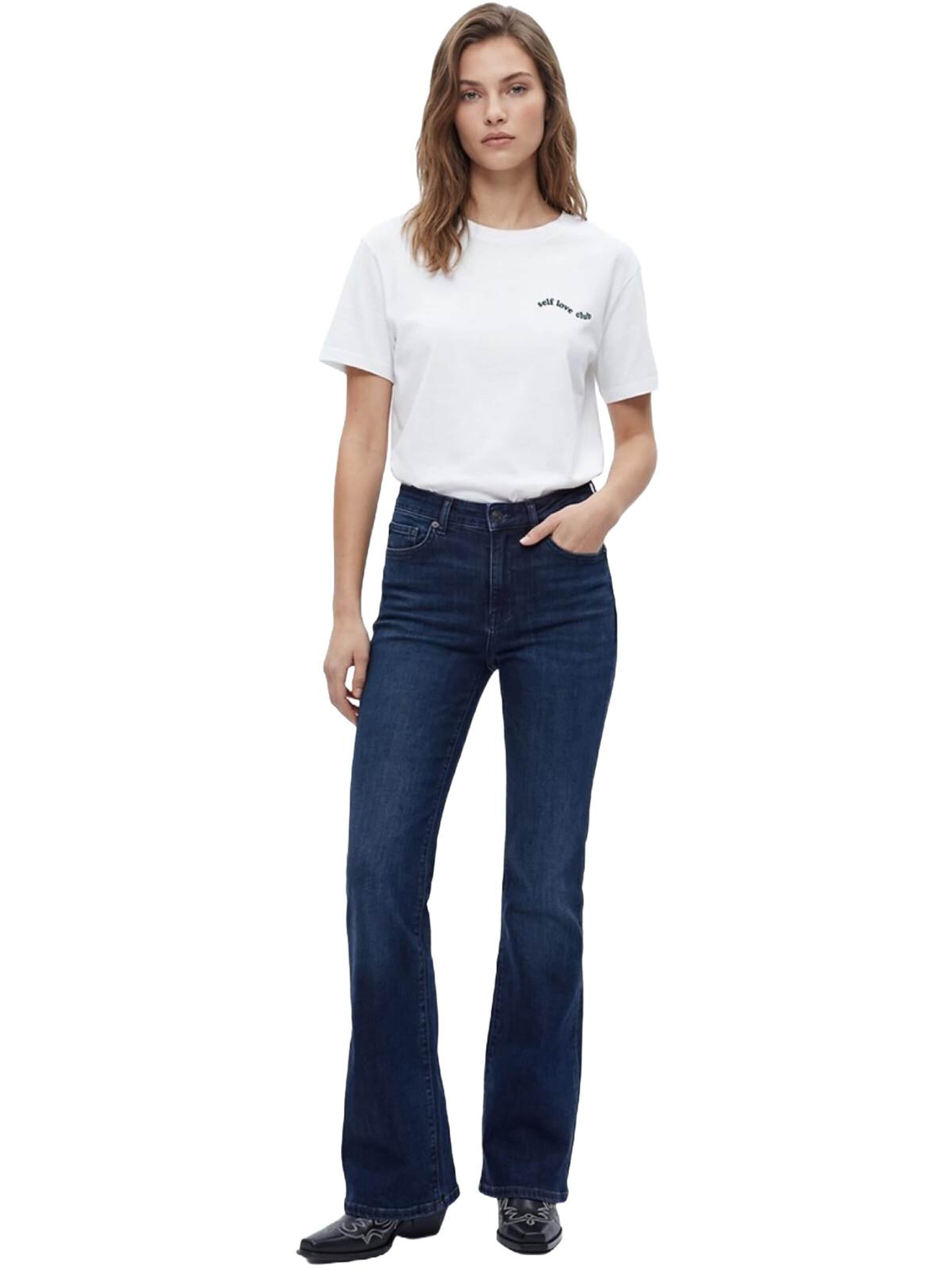 T-shirt 'LTB Jeans Kurzarm-T-Shirt mit minimalistischem Print' LTB Jeans en blanc : devant