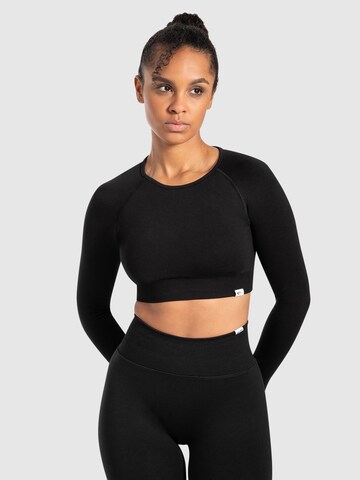 T-shirt fonctionnel 'Maysa' Smilodox en noir : devant