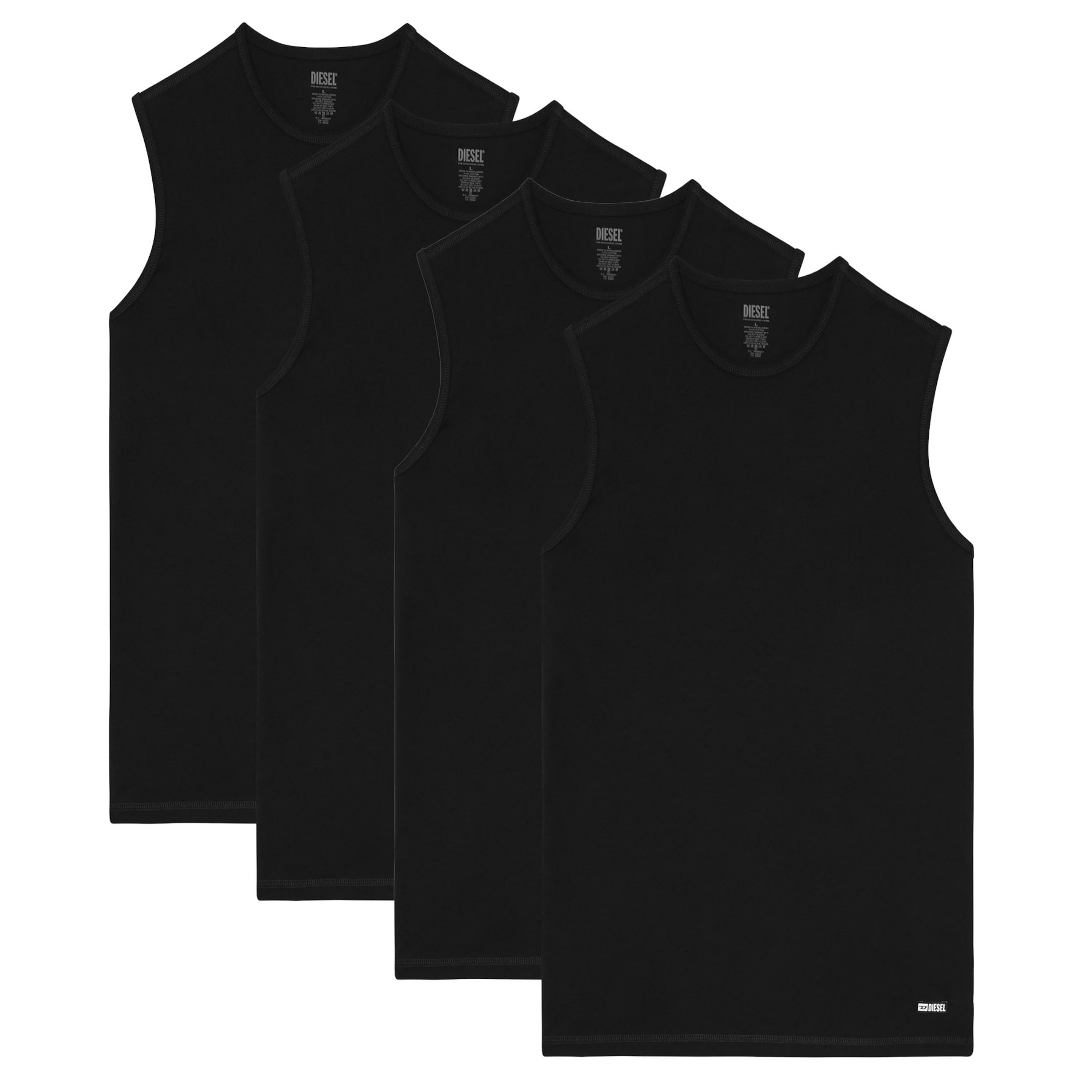 T-Shirt DIESEL en noir : devant