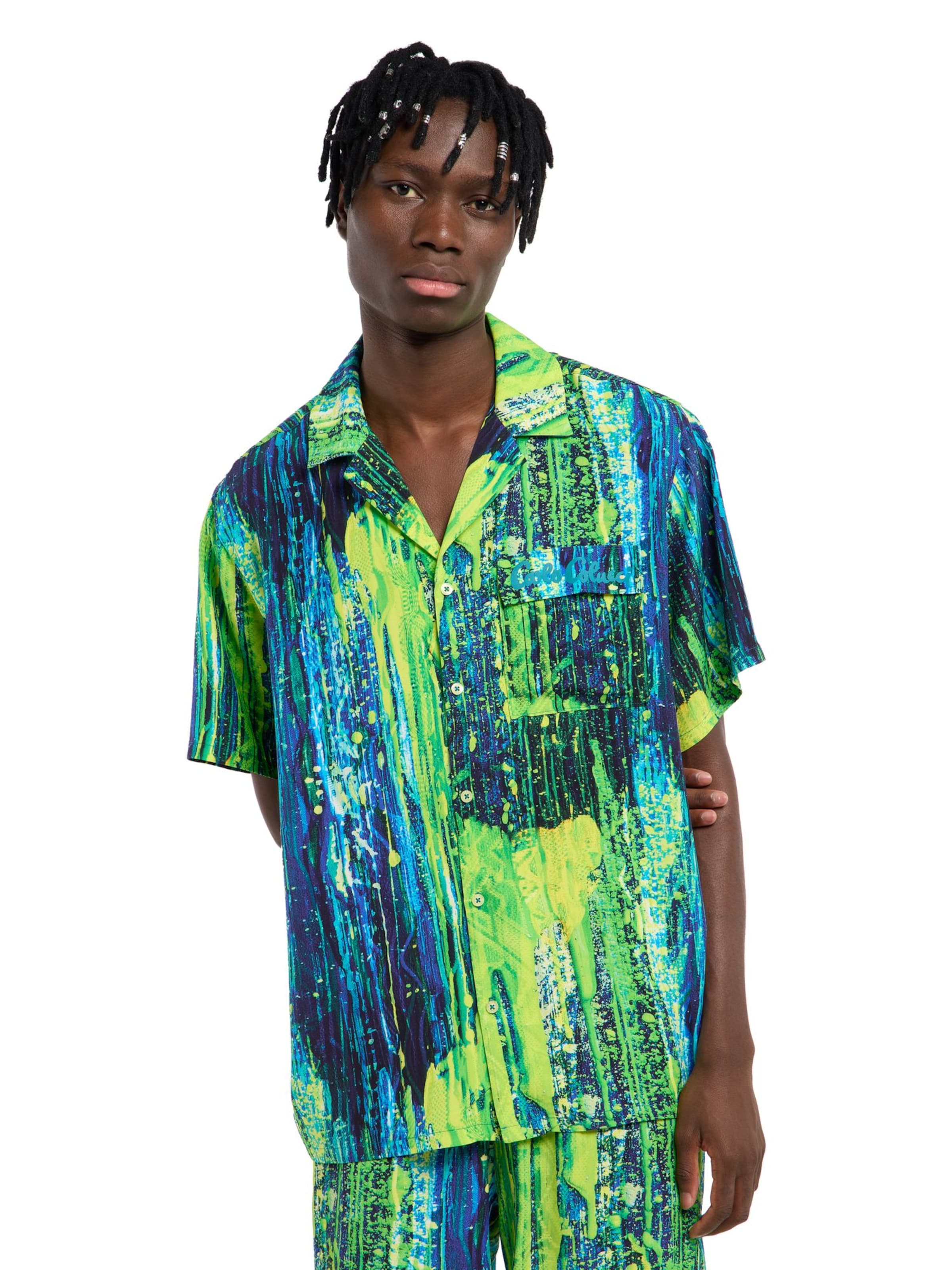 Carlo Colucci Regular fit Button Up Shirt 'Fasoli' in Mixed colours: front