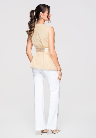 Ombre Blouse in Beige