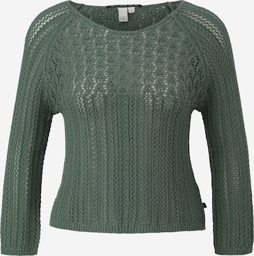 Pull-over QS en vert : devant