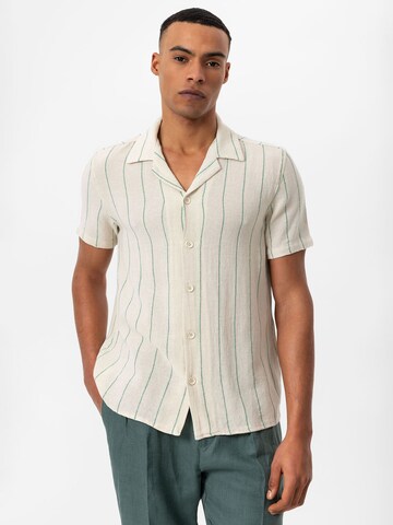 Antioch Regular fit Button Up Shirt in Beige: front