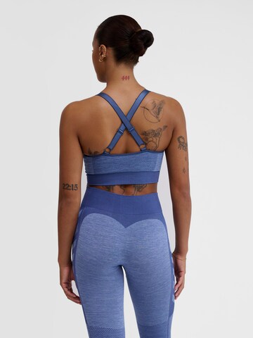 Hummel Bustier Sport-BH in Blau
