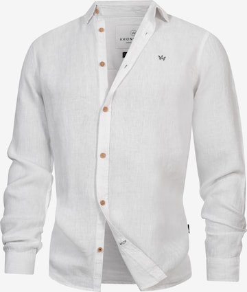 Chemise 'Ayers' Kronstadt en blanc : devant