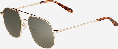 KAMO Sonnenbrille 'The Dude' in karamell / dunkelbraun / gold / rauchgrau, Produktansicht