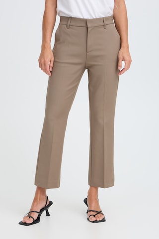 PULZ Jeans Regular Stoffhose ' PZBindy ' in Beige: Vorderseite