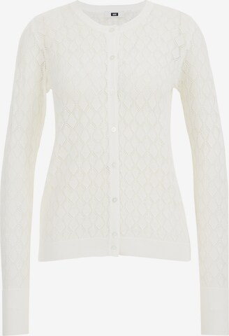 Cardigan WE Fashion en blanc : devant