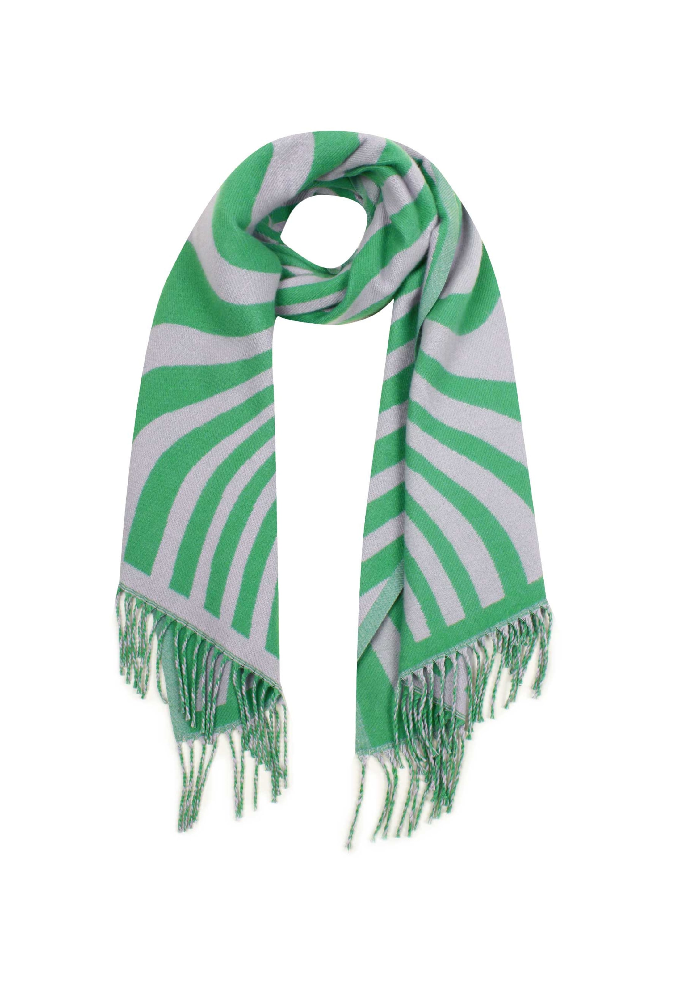 SAMAYA Scarf 'Goat' in Green: front