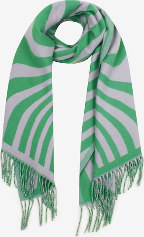 SAMAYA Scarf 'Goat' in Green: front