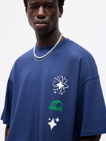T-Shirt Pull&Bear en bleu