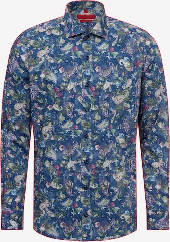 Finshley & Harding Slim Fit Hemd in Blau: Vorderseite