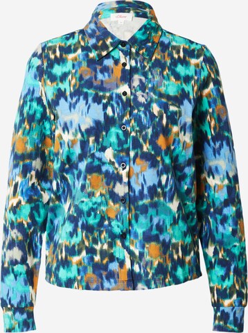 s.Oliver Blouse in Blauw: voorkant