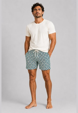 Gassa d'Amante Badeshorts & T-Shirt 'Taormina' in Grün