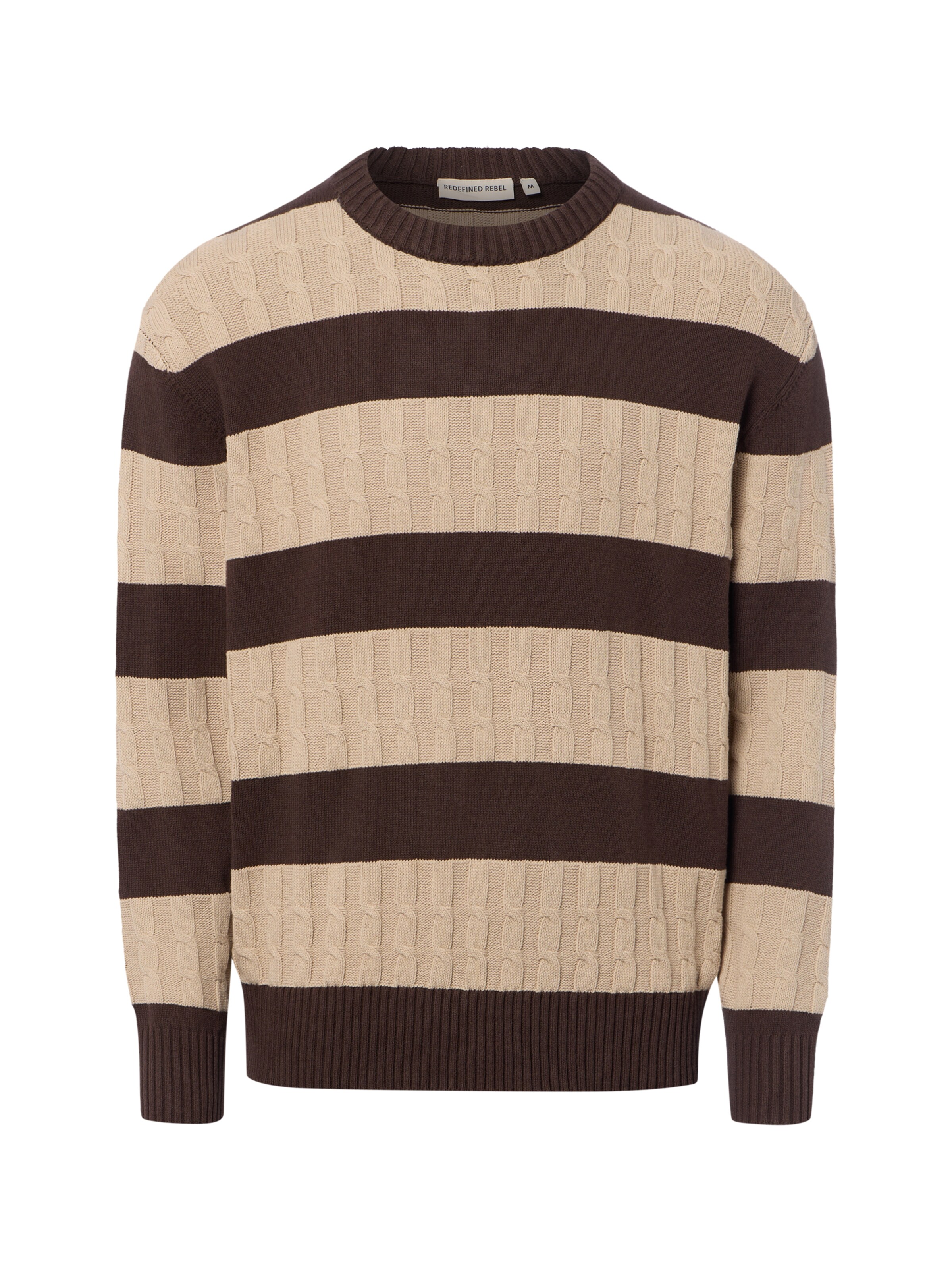 Pull-over 'Pierre' Redefined Rebel en beige : devant