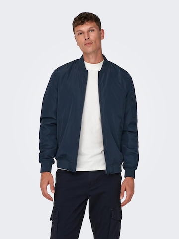 Only & Sons Between-season jacket 'Joshua' in Blue: front