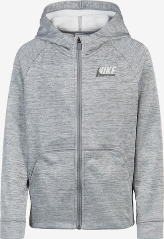 NIKE Sportsweatjacke in Grau: predná strana