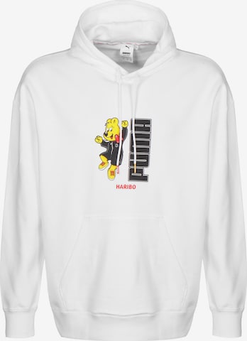 PUMA Sweatshirt 'Haribo' in Wit: voorkant