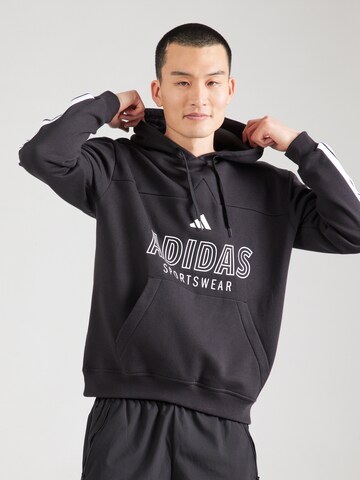 ADIDAS SPORTSWEAR Urheilullinen collegepaita 'TIRO' värissä musta: etupuoli