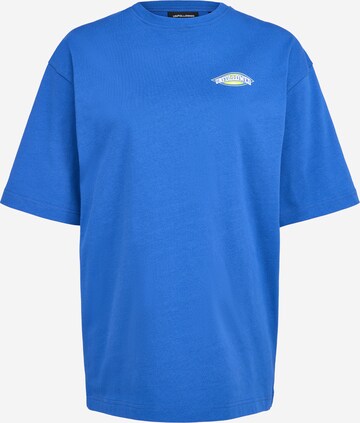 UNFOLLOWED x ABOUT YOU Shirt 'AVOID' in Blue: front